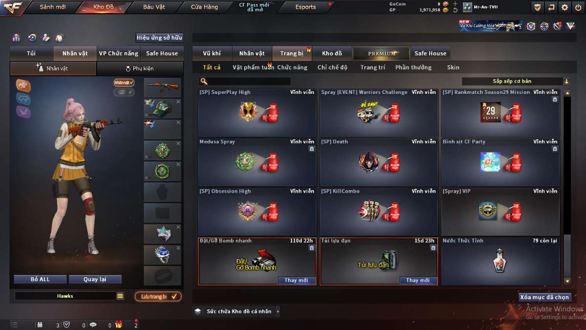 shop acc cf uy tin gia re